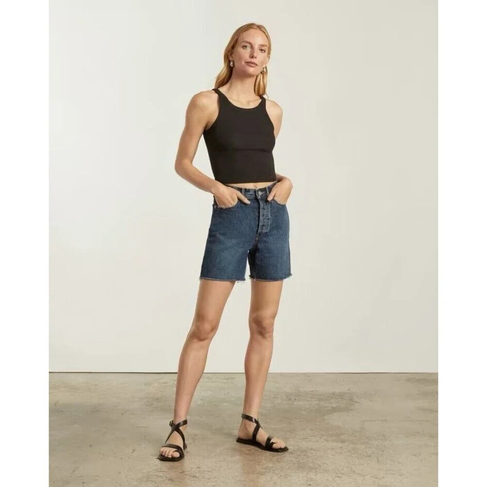 Everlane‎ Denim Jean jorts Size 28 Blue Waterfall The Way-High Mid Rise Short
